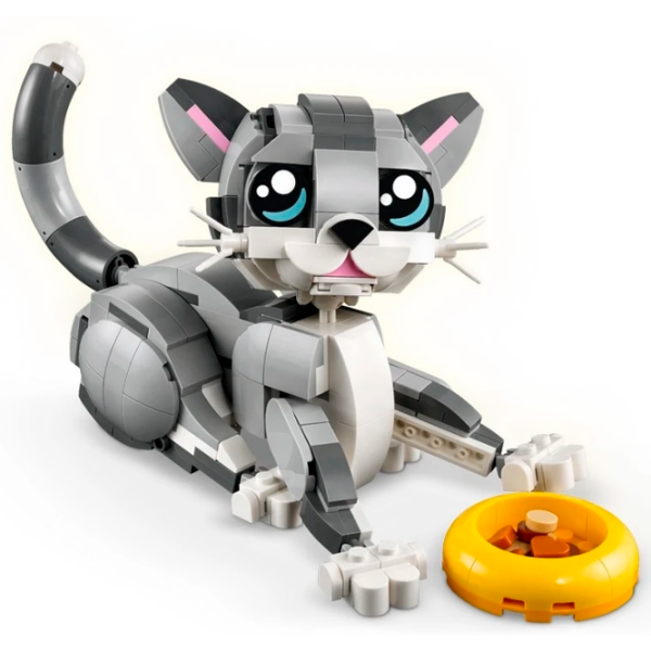 Constructor LEGO Playful Cat Gray Numărul de piese 407, 8+ photo 3
