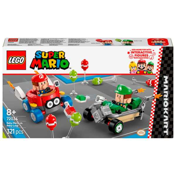 Constructor LEGO Baby Mario vs. Baby Luigi Multicolor Numărul de piese 321, 8+ photo 1