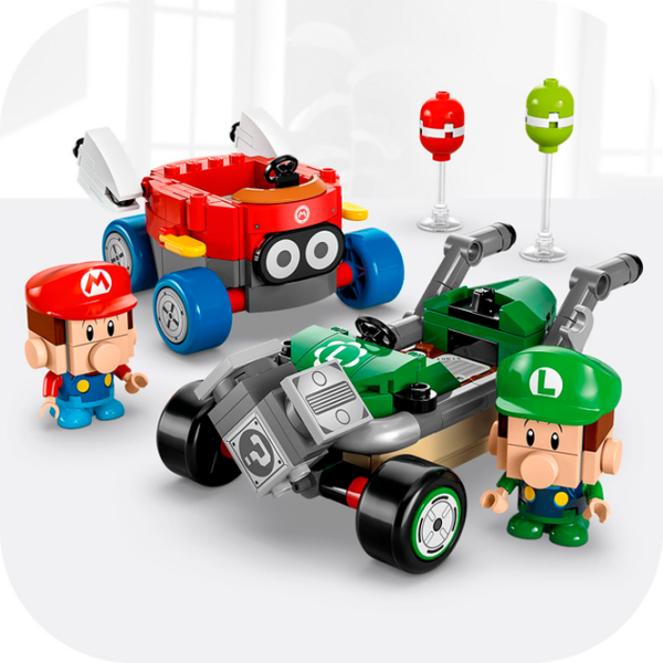 Constructor LEGO Baby Mario vs. Baby Luigi Multicolor Numărul de piese 321, 8+ photo 4