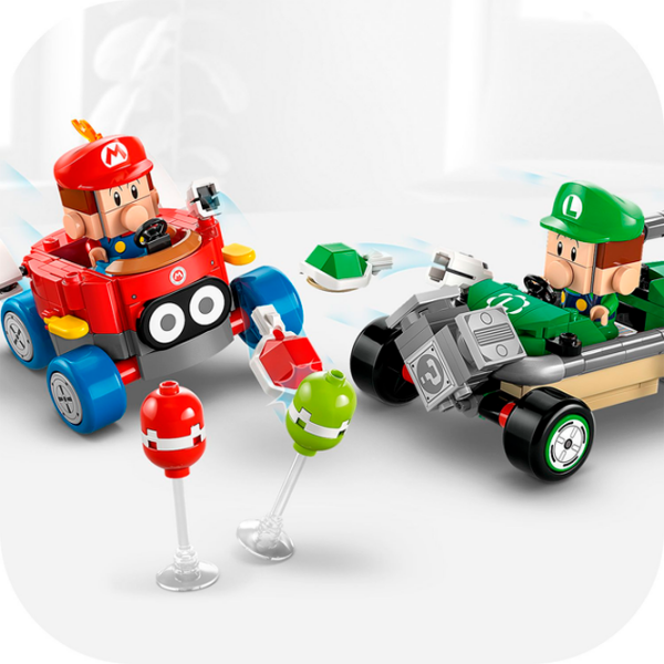 Constructor LEGO Baby Mario vs. Baby Luigi Multicolor Numărul de piese 321, 8+ photo 8