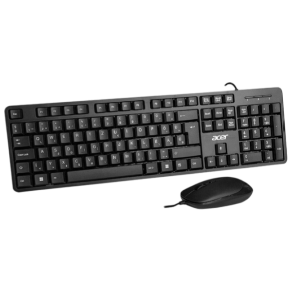 Клавиатура и Мышь Acer AKW900 Черный Для дома и офиса, Проводная photo 2