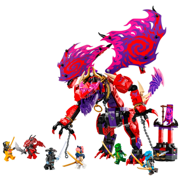 Constructor LEGO Thunderfang Dragon Of Chaos Red Numărul de piese 668, 8+ photo 2