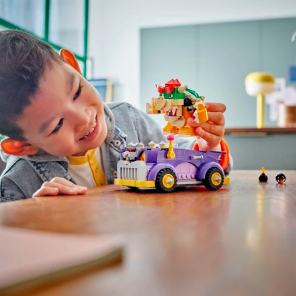 Constructor LEGO Bowser's Muscle Car Violet Numărul de piese 458, 8+ photo 4