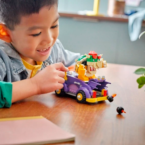 Constructor LEGO Bowser's Muscle Car Violet Numărul de piese 458, 8+ photo 6