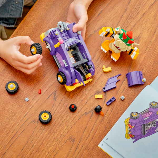 Constructor LEGO Bowser's Muscle Car Violet Numărul de piese 458, 8+ photo 7
