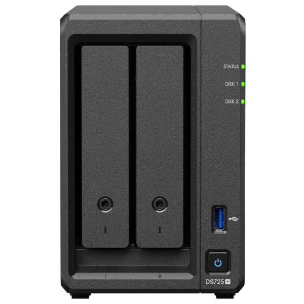 Сетевое хранилище Synology DS725+ Черный  photo 4
