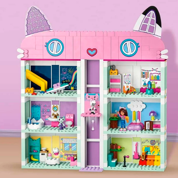 Constructor LEGO Gabby's Dollhouse Pink Numărul de piese 498, 4+ photo 6