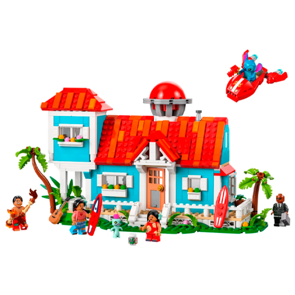 Constructor LEGO Lilo and Stitch Beach House Blue Numărul de piese 834, 9+ photo 2