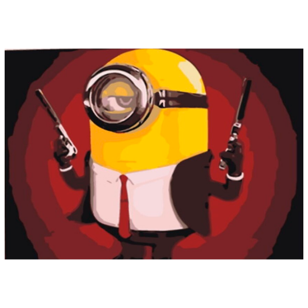 Pictură pe numere PRC Minion 03291 50 x 40 cm, Pânză photo 1