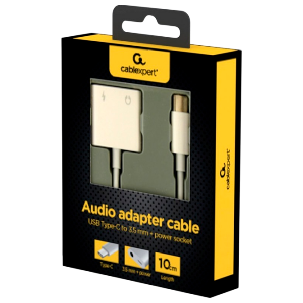 Адаптер Cablexpert A-CM-3.5FP-01 Белый USB Type-C photo 5