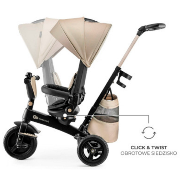 Bicicletă KinderKraft EasyTwist Beige  Metal / Pentru copii photo 4