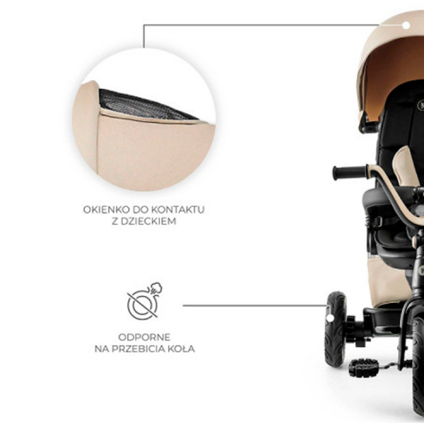 Bicicletă KinderKraft EasyTwist Beige  Metal / Pentru copii photo 7