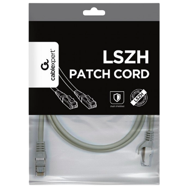 Кабель данных Cablexpert PP6A-LSZHCU-1M RJ-45 / RJ-45 Серый  photo 5
