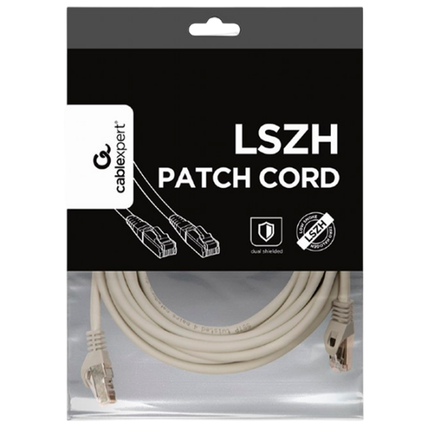 Кабель данных Cablexpert PP6A-LSZHCU-5M RJ-45 / RJ-45 Серый  photo 5