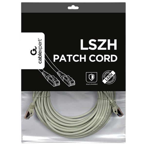 Кабель данных Cablexpert PP6A-LSZHCU-20M RJ-45 / RJ-45 Серый  photo 5
