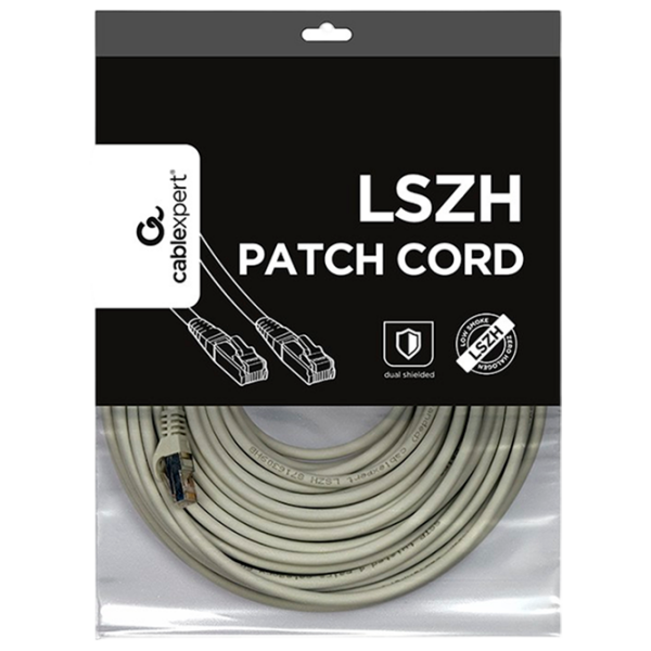Cablu de date Cablexpert PP6A-LSZHCU-30M RJ-45 / RJ-45 Gray  photo 4