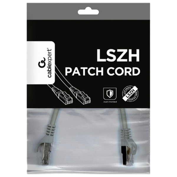 Кабель данных Cablexpert PP6A-LSZHCU-0.25M RJ-45 / RJ-45 Серый  photo 4