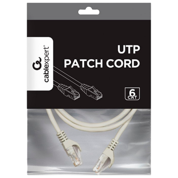 Cablu de date Cablexpert PP6U-1M RJ-45 / RJ-45 Gray  photo 4