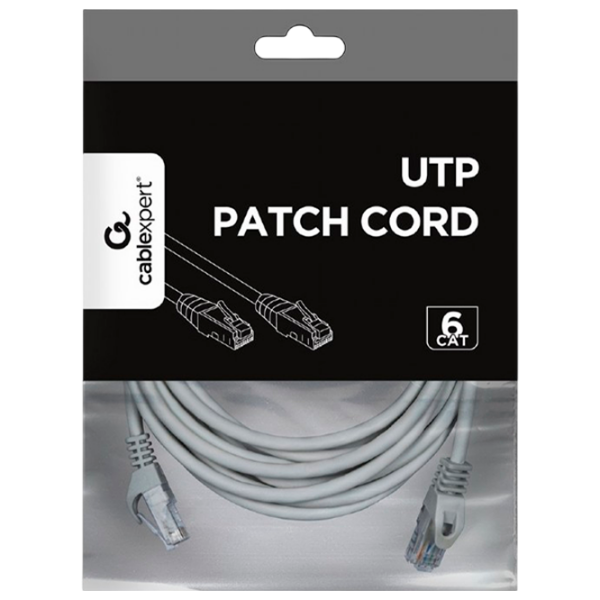 Кабель данных Cablexpert PP6U-5M RJ-45 / RJ-45 Серый  photo 4