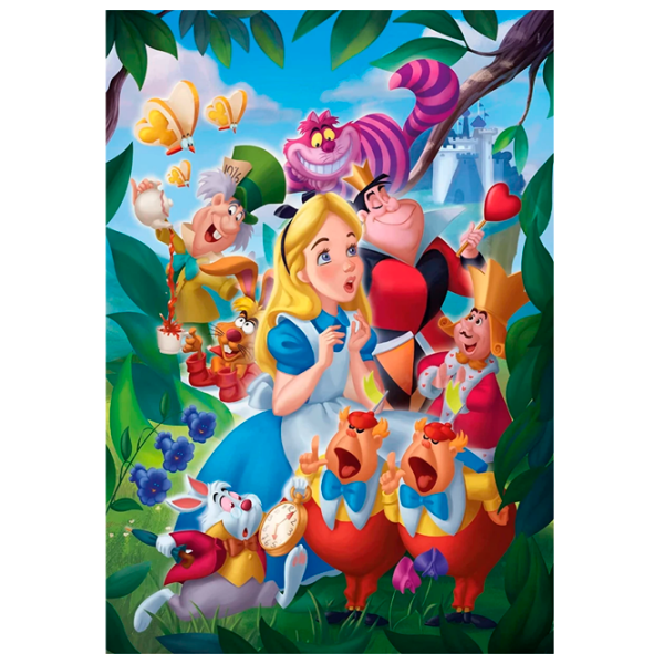 Puzzle Clementoni Alice in Wonderland (39673) Количество деталей: 1000, Рекомендуемый возраст: 10+ photo 1