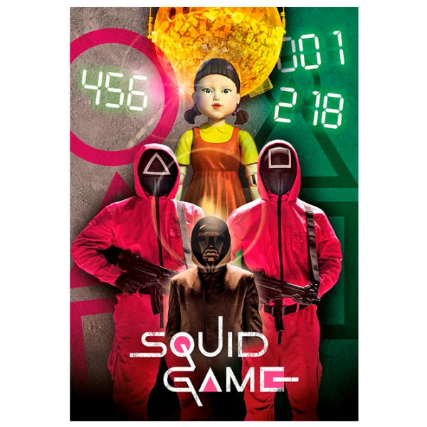 Puzzle Clementoni SQUID GAME (39693) Количество деталей: 1000, Рекомендуемый возраст: 10+ photo 1