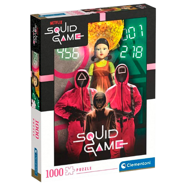 Puzzle Clementoni SQUID GAME (39693) Количество деталей: 1000, Рекомендуемый возраст: 10+ photo 2