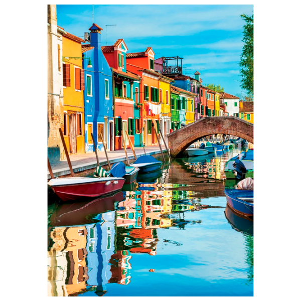 Puzzle Clementoni Burano (19023) Numărul de piese: 1000, Vârsta recomandată: 12+ photo 1