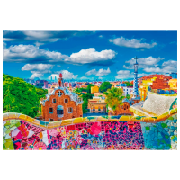 Puzzle Trefl Park Güell, Barcelona (39744) Количество деталей: 1000, Рекомендуемый возраст: 9+
