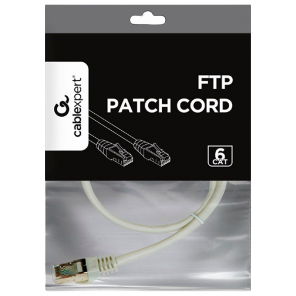 Cablu de date Cablexpert PP6-0.5M RJ-45 / RJ-45 Gray  photo 4