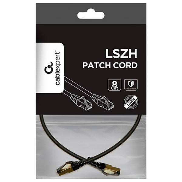 Кабель данных Cablexpert PP8-LSZHCU-BK-0.25M RJ-45 / RJ-45 Черный  photo 3