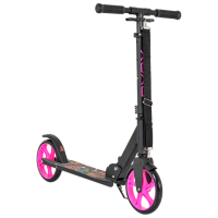 Детский двухколёсный самокат Moni Flurry (MT.223418) Розовый 8 лет, 100 кг, Полиуретановые
