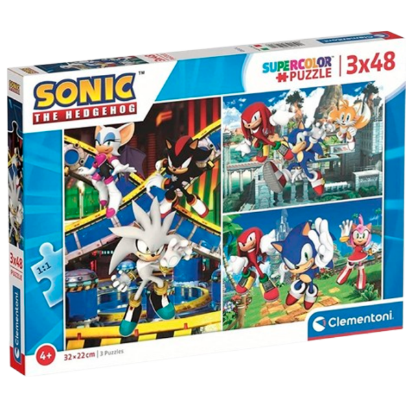 Puzzle Clementoni Sonic (25280) Количество деталей: 144, Рекомендуемый возраст: 3+ photo 1