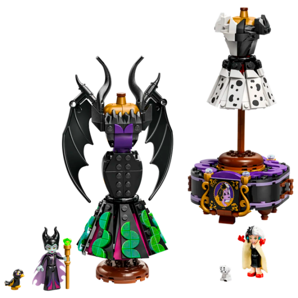 Constructor LEGO Maleficent's And Cruella De Vil's Dresses Black Numărul de piese 524, 9+ photo 2