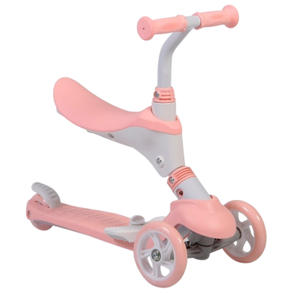 Trotinetă pentru copii cu trei roți Moni Tristar (MT.124653) Pink 3 ani, 50 kg, Din PU photo 6