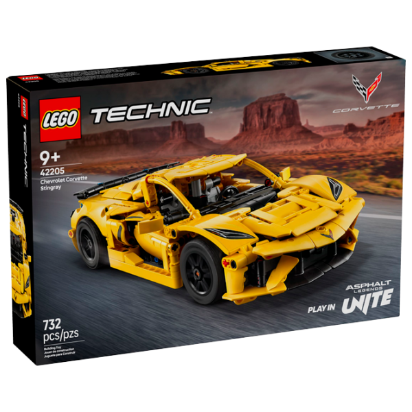 Constructor LEGO Chevrolet Corvette Stingray Yellow Numărul de piese 732, 9+ photo 1