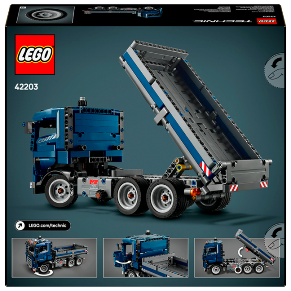 Constructor LEGO Tipping Dump Truck Blue Numărul de piese 462, 9+ photo 6