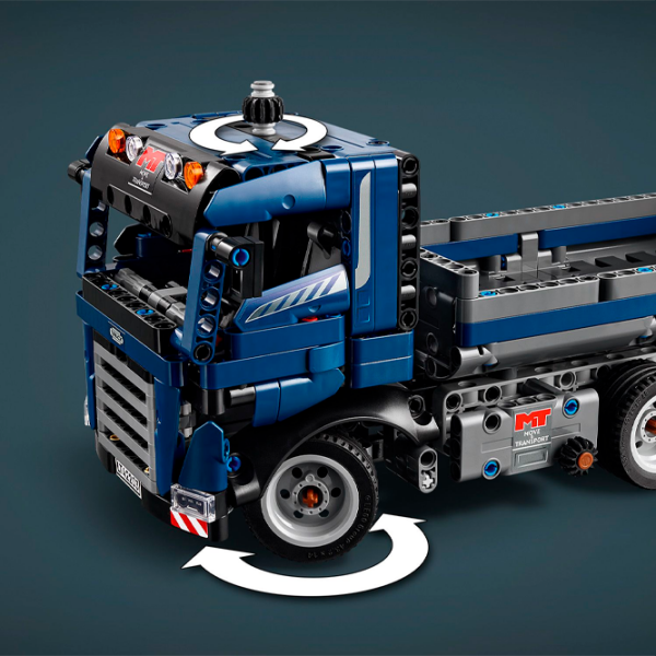 Constructor LEGO Tipping Dump Truck Blue Numărul de piese 462, 9+ photo 7