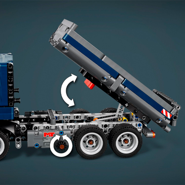 Constructor LEGO Tipping Dump Truck Blue Numărul de piese 462, 9+ photo 8