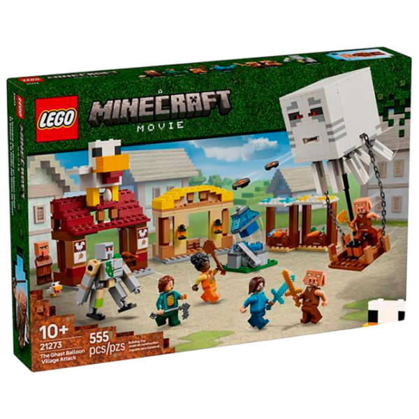 Constructor LEGO The Ghast Balloon Village Attack Multicolor Numărul de piese 555, 10+ photo 1