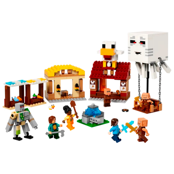Constructor LEGO The Ghast Balloon Village Attack Multicolor Numărul de piese 555, 10+ photo 2