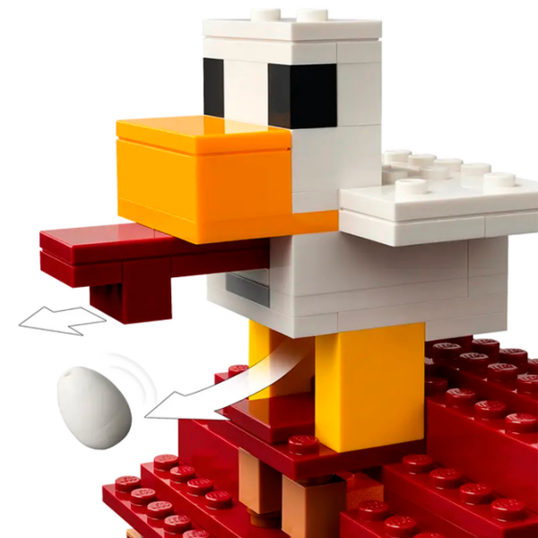 Constructor LEGO The Ghast Balloon Village Attack Multicolor Numărul de piese 555, 10+ photo 7