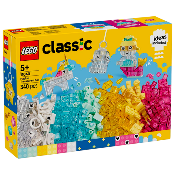 Constructor LEGO Magical Transparent Box Multicolor Numărul de piese 340, 5+ photo 1