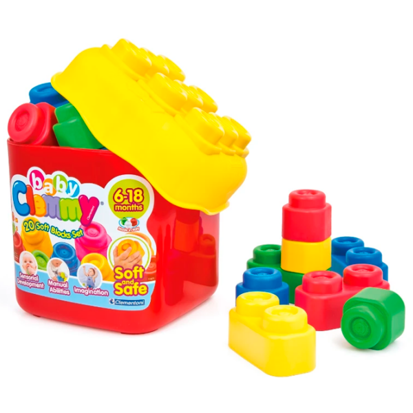 Constructor Clementoni Soft Blocks Set Red Numărul de piese 20, de la 6 luni photo 2
