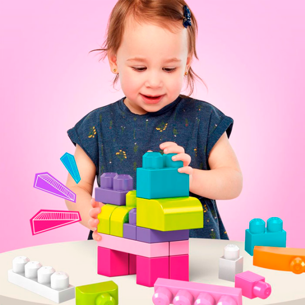 Constructor Mega Bloks First Builders Multicolor Numărul de piese 80, 1+ photo 2
