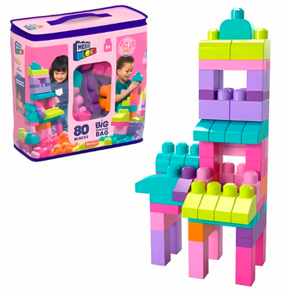 Constructor Mega Bloks First Builders Multicolor Numărul de piese 80, 1+ photo 3