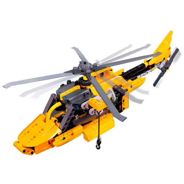 Constructor Clementoni Mountain Rescue Helicopter Yellow Numărul de piese 250, 8+ photo 2