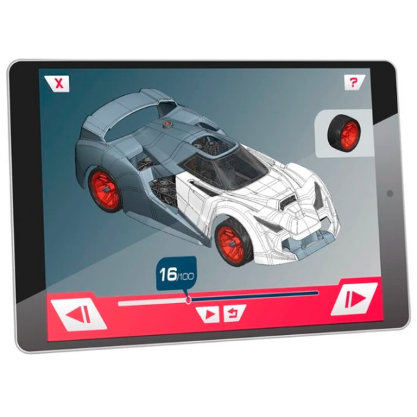 Constructor Clementoni Racing Cars Gray Numărul de piese 100, 8+ photo 3
