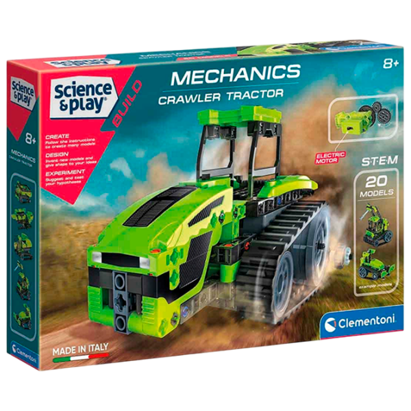 Конструктор Clementoni Crawler Tractor Зеленый Количество деталей 250, 8+ photo 1