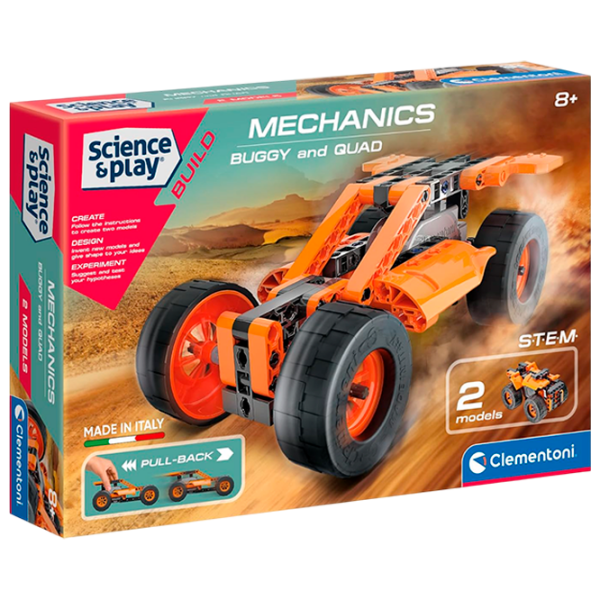 Constructor Clementoni Buggy & Quad Orange Numărul de piese 100, 8+ photo 1