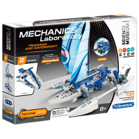 Constructor Clementoni Trimaran and Watercraft White Numărul de piese 130, 8+